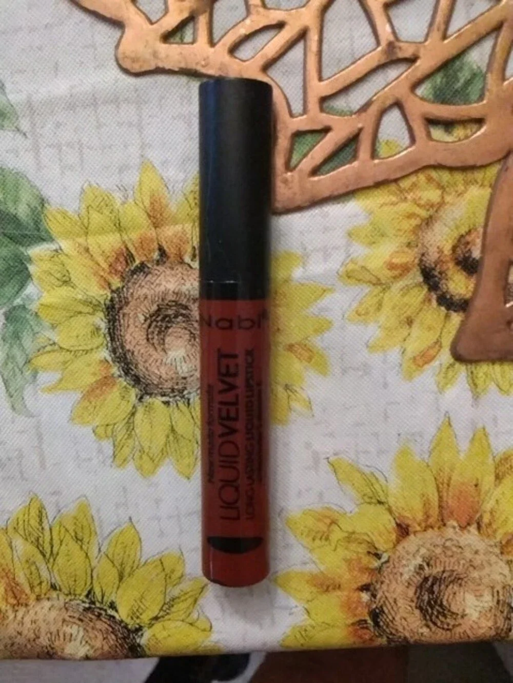 Liquid Velvet Matte Lipstick - Warm Red Brown Shade/blackcherry